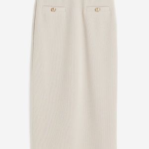 H&M Cream Pencil Skirt